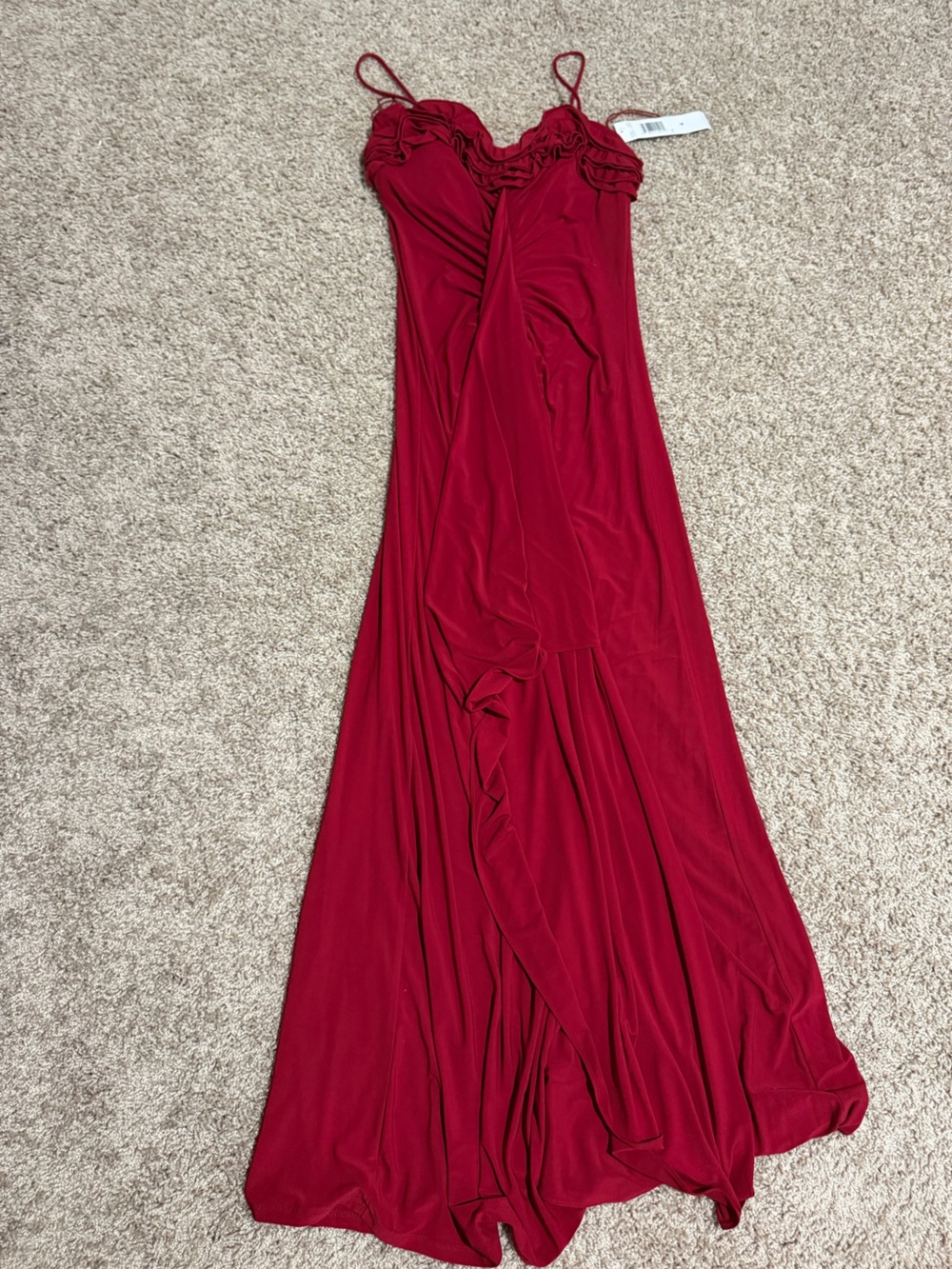 Red Sleeveless Maxi Dress